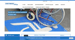 Desktop Screenshot of ortmed.pl
